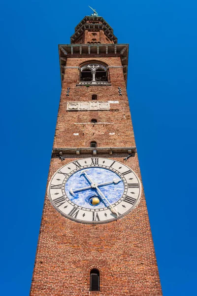 Klocktornet Basilikan Palladiana Renässansbyggnad Ett Världsarv Från Unesco Centrala Piazza — Stockfoto