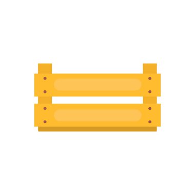 Bahçe ekipmanları için ahşap depolama kutusu. Pazarda meyve ve sebze ticareti. Ev için dekor.