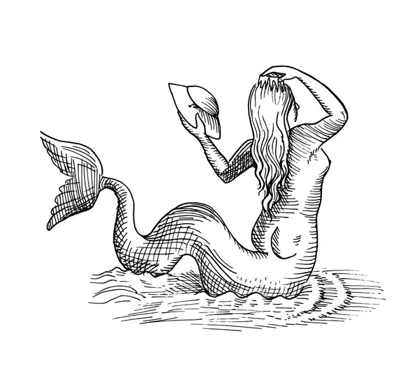 Sirène ou sirène — Image vectorielle