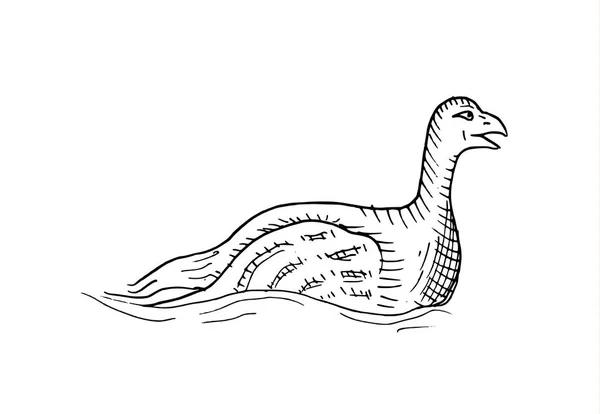 Hand-drawn sketch of duck — Stock Vector
