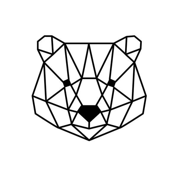 Tête d'ours — Image vectorielle