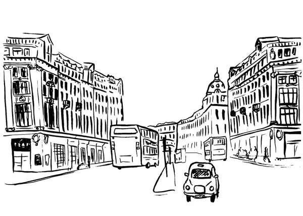 Boceto de Regent Street — Archivo Imágenes Vectoriales