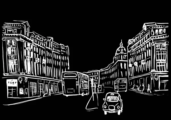 Croquis de Regent Street — Image vectorielle