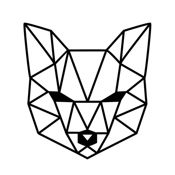Hoofd van fox — Stockvector