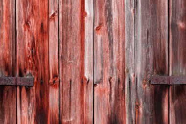 Doğal desenli eski kırmızı ahşap doku.