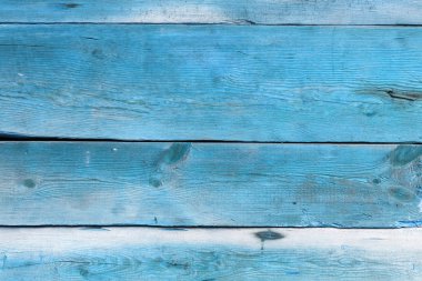 Doğal desenli eski mavi ahşap doku.