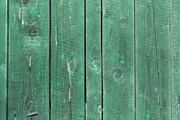 La vieja textura de madera verde con patrones naturales — Foto de Stock