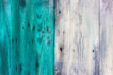 Eski boyanmış ahşap duvar - doku veya arkaplan