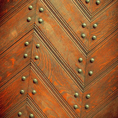 Eski boyanmış ahşap duvar - doku veya arkaplan