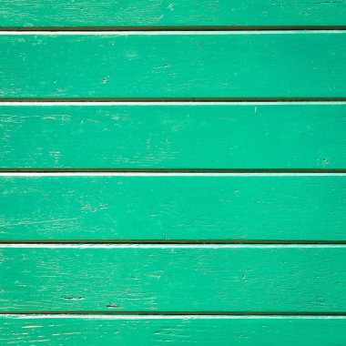 Doğal desenli eski yeşil ahşap doku.