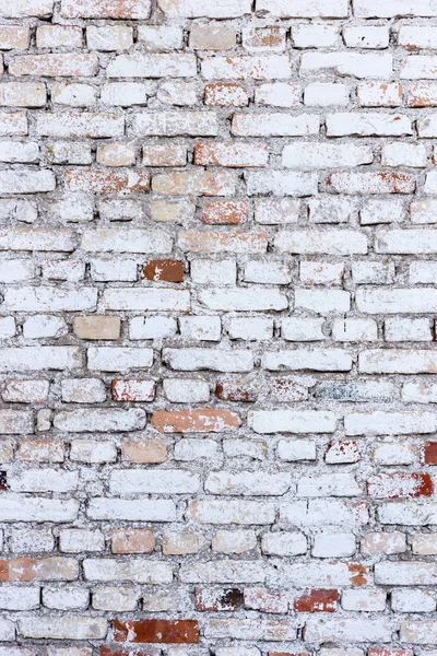 Achtergrond textuur van een oude witte bakstenen muur — Stockfoto
