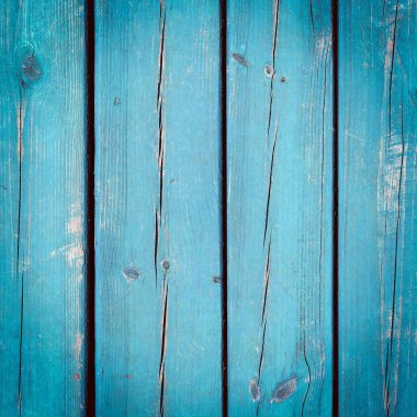 Doğal desenli eski mavi ahşap doku.