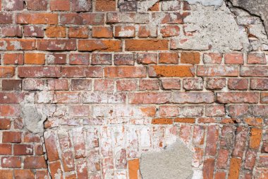 Eski tuğla duvar deseninin arkaplanı.