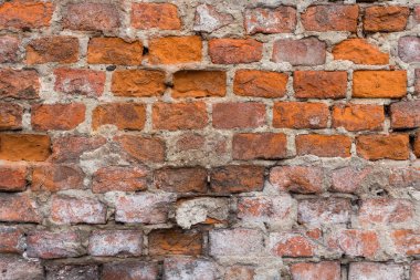 Eski tuğla duvar deseninin arkaplanı.