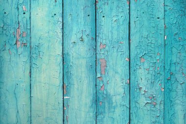 Eski boyanmış ahşap duvar - doku veya arkaplan