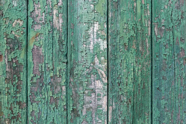 A velha textura de madeira verde com padrões naturais — Fotografia de Stock