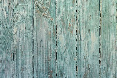 Doğal desenli eski yeşil ahşap doku.