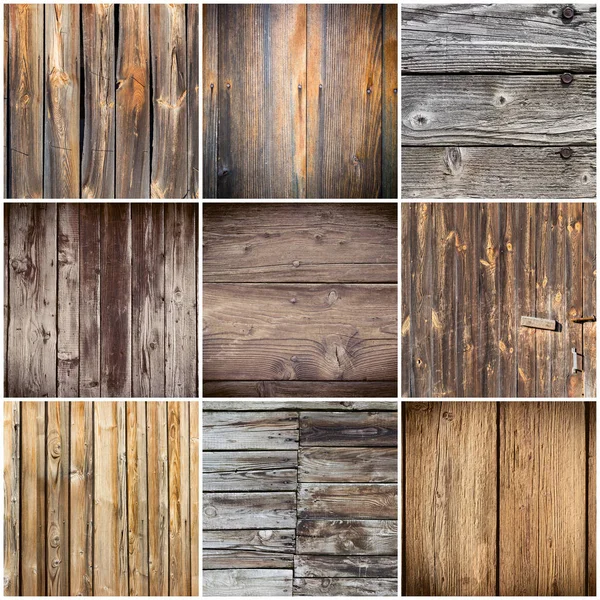 Большая коллекция деревянных текстур — стоковое фото