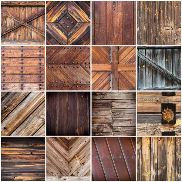 Grande collection de fonds de texture de bois — Photo