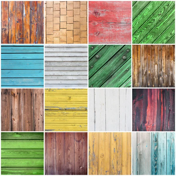 Grande coleção de fundos de textura de madeira — Fotografia de Stock