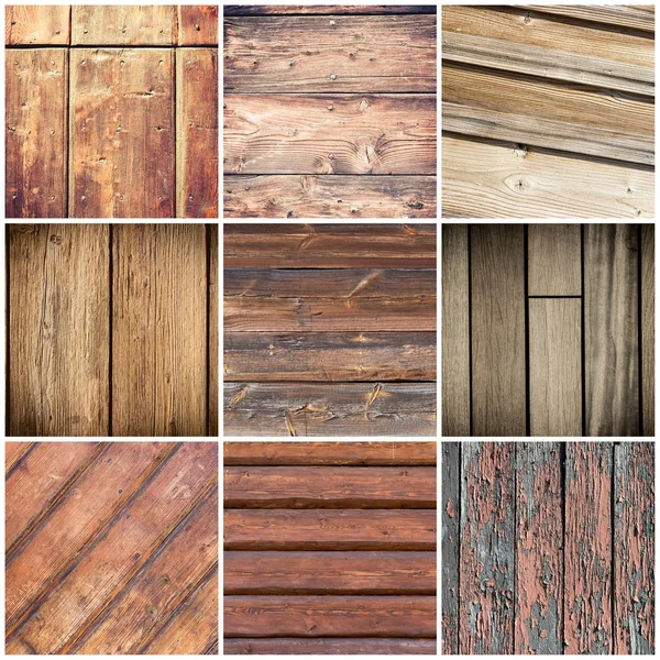 Grande collezione di sfondi texture in legno — Foto Stock