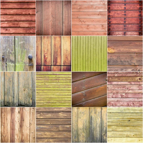 Big collection of wood texture backgrounds — Stock Photo, Image