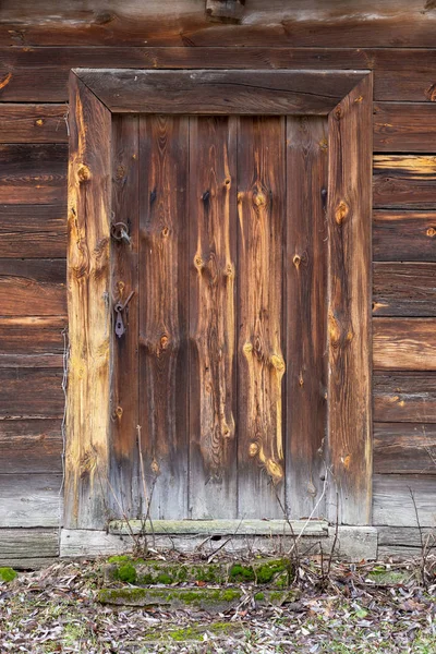 La vieja puerta de madera. Contexto — Foto de Stock