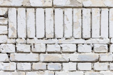 Eski beyaz tuğla bir duvarın arka plan dokusu