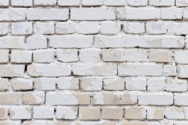 Eski beyaz tuğla bir duvarın arka plan dokusu