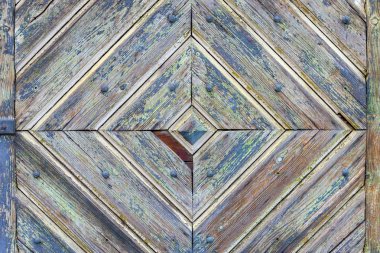 Eski boyanmış ahşap duvar - doku veya arkaplan