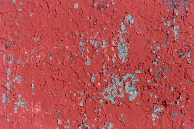 Çatlaklar izleri ile eski boyalı metal doku