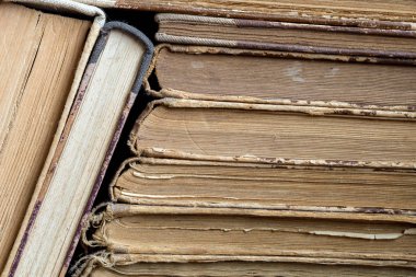 Bir arka plan olarak kullanmak için eski kitaplar