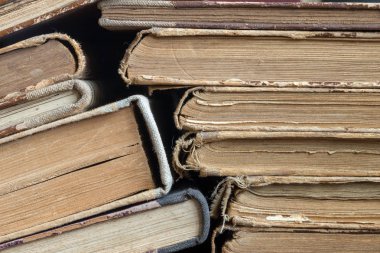 Bir arka plan olarak kullanmak için eski kitaplar