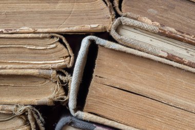 Bir arka plan olarak kullanmak için eski kitaplar