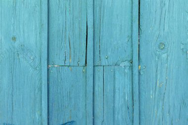 Doğal desenli eski mavi ahşap doku.
