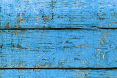 Doğal desenli eski mavi ahşap doku.