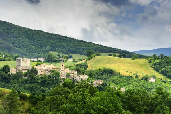 View to village Gagliole — Stock Photo, Image