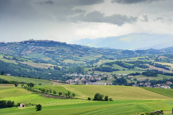Typiska landskapet i Marche — Stockfoto