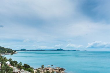 Ko Samui, Tayland 'da bulutlu gökyüzü manzarası