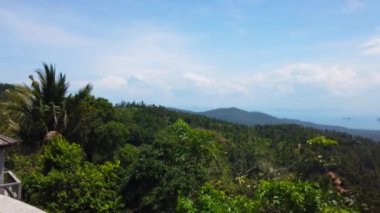 Tayland 'daki Koh Samui Adası' ndan panoramik hava manzarası