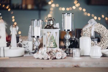 Mum ve Oda tablo Noel süsleri