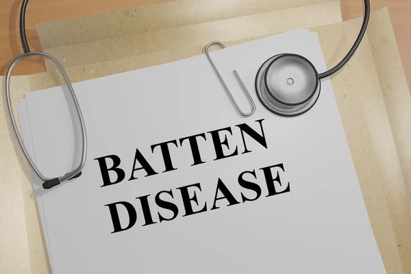 Ziekte van Batten titel — Stockfoto