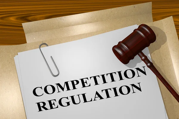 Konkurencji rozporządzenie - pojęcie prawne — Zdjęcie stockowe