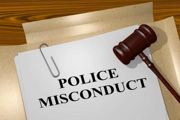 Police Misconduct - legal concept — Stock Photo, Image