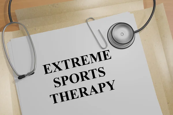 Extreme sport therapie concept — Stockfoto