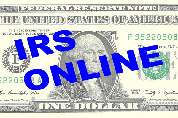 Koncepcja IRS Online — Zdjęcie stockowe