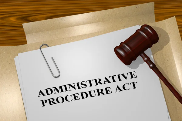 Administrative Procedure Act - legal concept — Stock Photo, Image