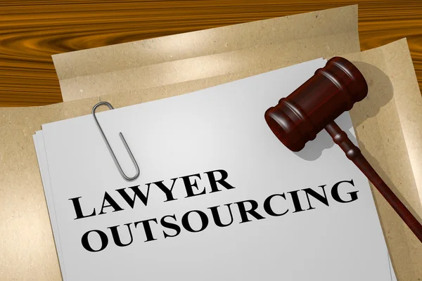 Lawyer Outsourcing - legal concept — Stock Photo, Image