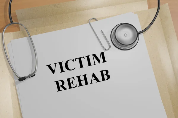 Koncepcja Rehab ofiarą — Zdjęcie stockowe