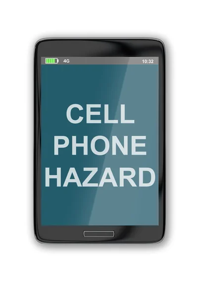 Conceito de perigo de telefone celular — Fotografia de Stock